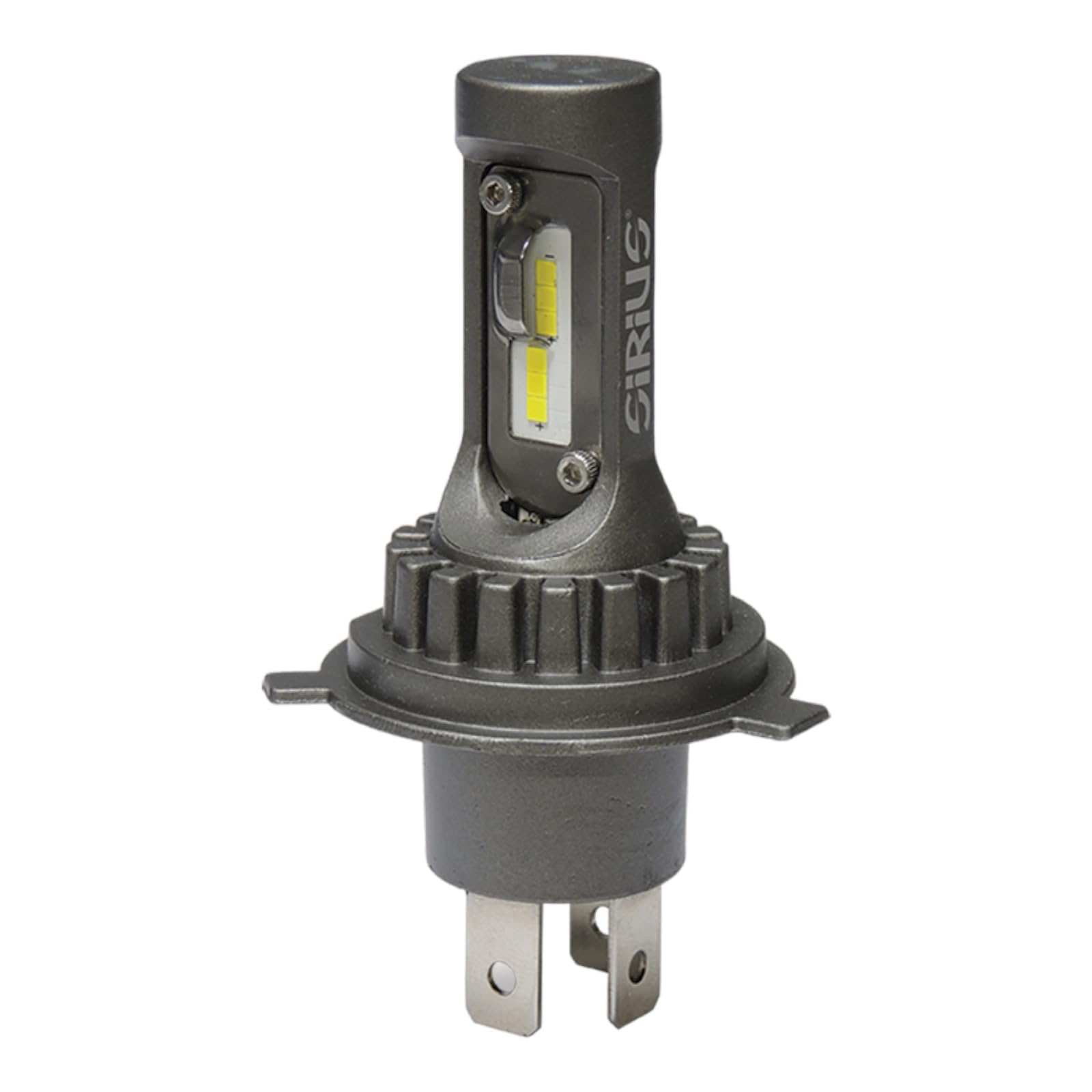 Sirius Set 2 Lampadine LED H4 12V 6000K Anabbagliante e Abbagliante Chip Seoul CSP Attacco P43t – Lampade Retrofit Auto a LED