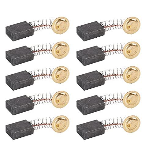 10 cepillos de carbón de resorte de repuesto para amoladora angular para reparación de motores intermitentes, varios modelos, cepillos de amoladora angular