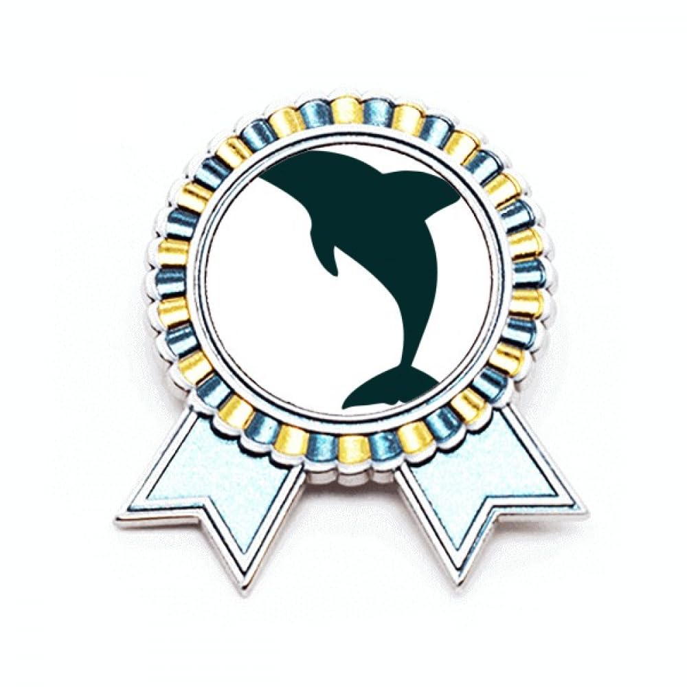 Broche en forme de dauphin Blue Ocean accessoire métal taille M
