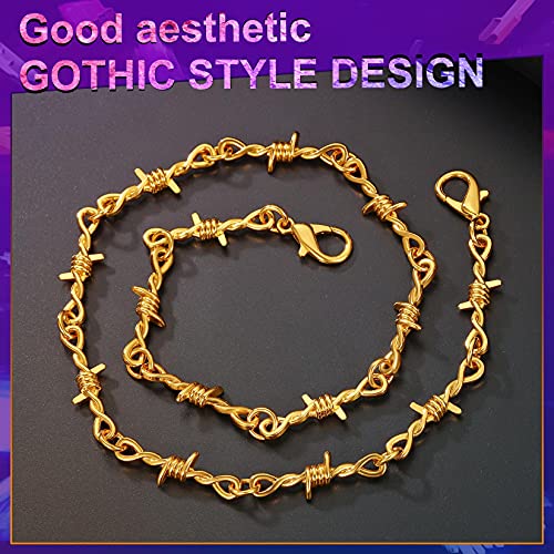Chainspro Eboy Alt Necklace Barb Wire Necklace Punk Halloween Costume Jewelry #TOP2