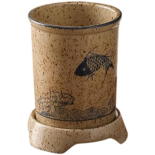 ABOOFAN Soporte Para Palillos Japoneses Artilugio Cuchara Palillos De Lujo Soporte De Tapa Titular De Cubiertos Hundir Organizador De Cajones Utensilio Accesorios Cesta Junta Cerámica