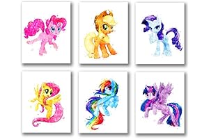 PurpleheARTS, My Little Pony Wall Art: Magical Equestrian Decor for Your Little One's Room