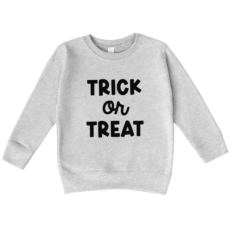 Bump and Beyond Designs Trick or Treat Boys and Girls Halloween Sweatshirt for Toddlers and Kids