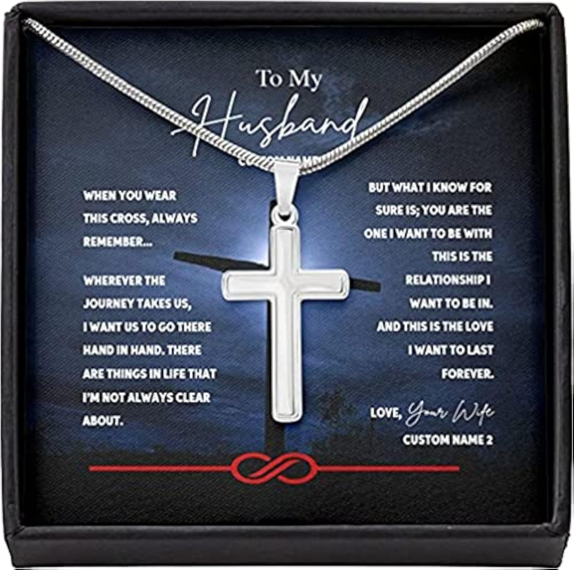 Men's 925 Sterling Silver Journey Necklace, Gift for Husband