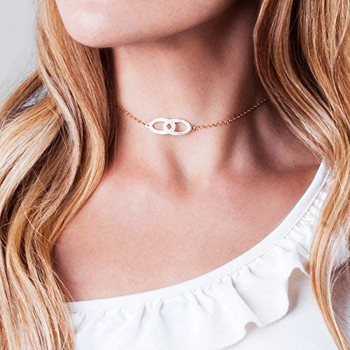 Handmade Diamond Zircon Short Necklace 