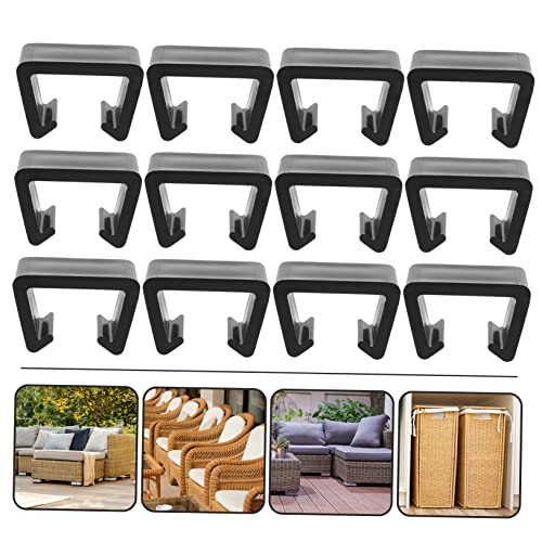 48 Peças slot para cartão de sofá Clipes de móveis de pátio Clipe de sofá de jardim prendedor para m