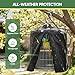 Leefasy Bird Cage Cover Birdcage Cover Protector Washable Sunproof Dustproof Windproof for Lovebirds Parrot Budgies Home Use Indoor, 38cmx46cm
