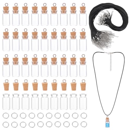 Cadeaux chrétiens pour femme : 60 mini bouteilles en verre avec graines de moutarde et cordons