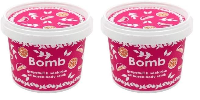 Bomb Cosmetics Grapefruit & Nectarine Vücut Peeling 400g (2 paketi)
