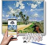 🍁【DiIY Paint by Number】：Paint by numbers are so easy that even a beginner without a foundation can feel like an artist, you will have a lot of fun and relaxation. an eye-catching painting anyone can do. 🍂【Special HD Color Canvas】：Unlike normal canvas...