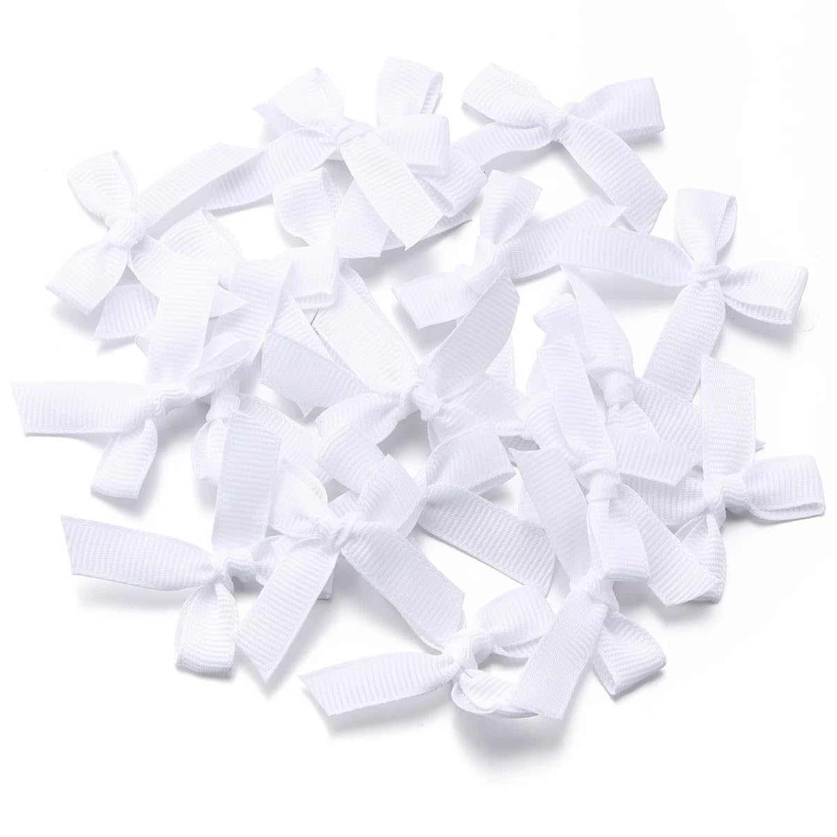 LATEAU Ribbon Bows 50Pcs/Lot 3.5 * 4cm Ribbon Bows Polyester Satin Bow DIY Sewing Crafts Decoration Bouquets Party Decoration(23)