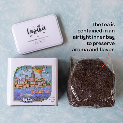 Image of Lazika Earl Grey Tea, Mothers Day Gift, 7.05 Oz Loose Leaf Tea, English Breakfast Tea