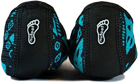 Nufoot Betsy Lou Fuzzies Women's Shoes, Best Foldable & Flexible Flats, Slipper Socks, Travel Slippers & Exercise Shoes, Dance Shoes, Yoga Socks, House Shoes, Indoor Slippers, Blue Aztec, Large | Image 2