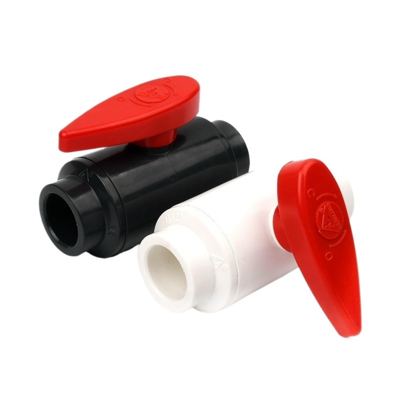 I.D 20~63mm Ball Valve Garden Irrigation System Control Aquarium Tank Pipe Supply Drainage Switch(White,63mm (1pc))