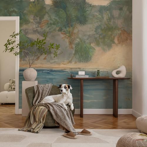 Murales de pared adhesivos costa tropical para renovar sin obras 3