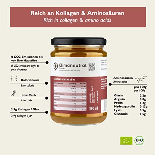 JARMINO Bone Broth (4x) | 100% biologische kip | rijk aan Collageen | Paleo & Ketogenic Diet geschikt | natuurlijk… - Afbeelding 4