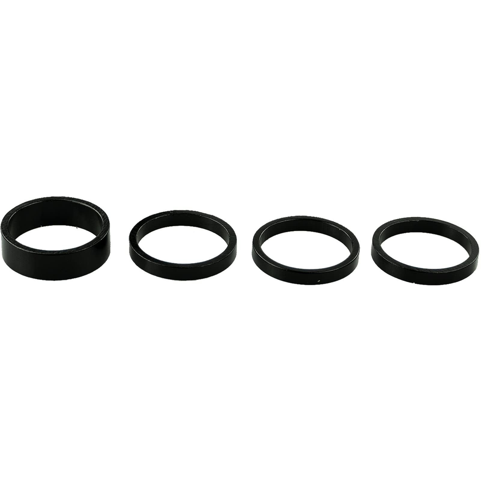 Prolunga Manubrio Bici, Prolunghe Forcella Lega di Alluminio per 28,6mm Forcella, Adattatore Altezza Regolabile per Ciclismo Mountainbike (Nero, 12,4cm)