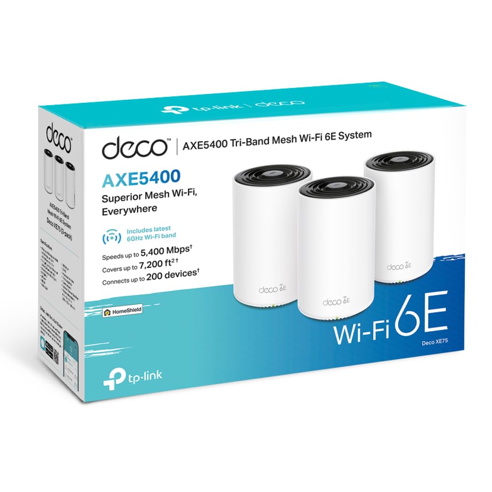 Amazon.com: TP-Link Deco AXE5400 Tri-Band WiFi 6E Mesh System – Wi 