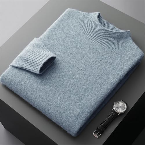 Soft Wool Sweater Mens Knit Pullover V Neck Slim Fit Lightweight Long Sleeves Jumper Top2