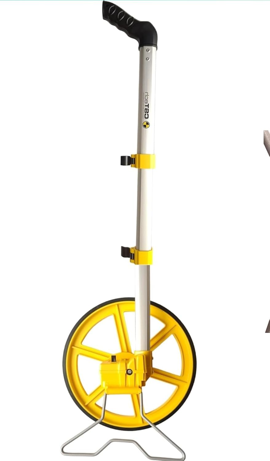 ct-30m professional measuring wheel | precision distance meter with 0–10,000 meter range | survey, construction, road & land measurement tool | durable single unit