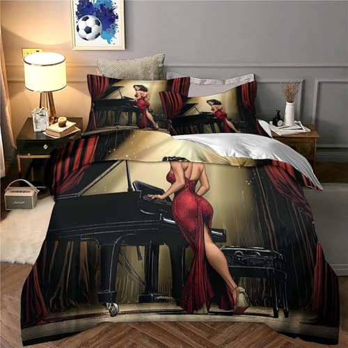 Parure de lit loup d'hiver 200x200 cadeau idéal chambre double - 6