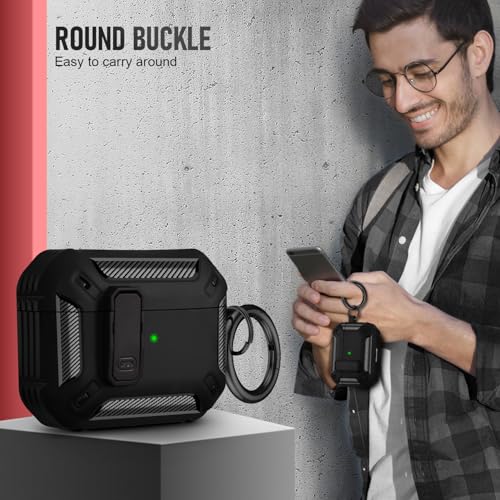 Image of Compatible with Airpods Pro 3 Case(2025),for Airpods Pro 3rd Generation Cases Cover with Keychain Cleaner Kit Soft Silicone Shockproof Cover for Women Men