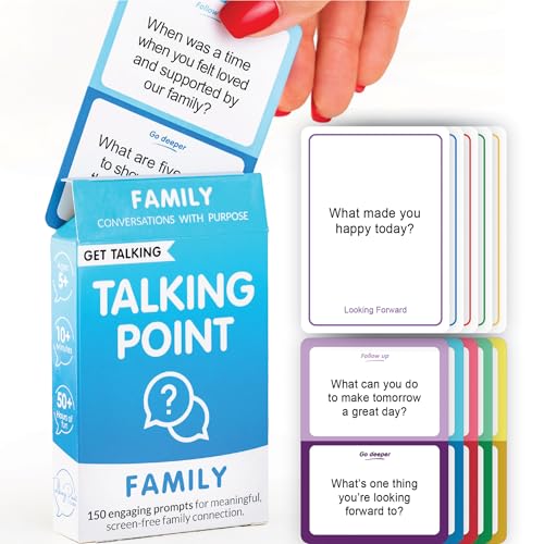 150 Fun Family Questions for Kids Teens & Adults - Conversation Card Game