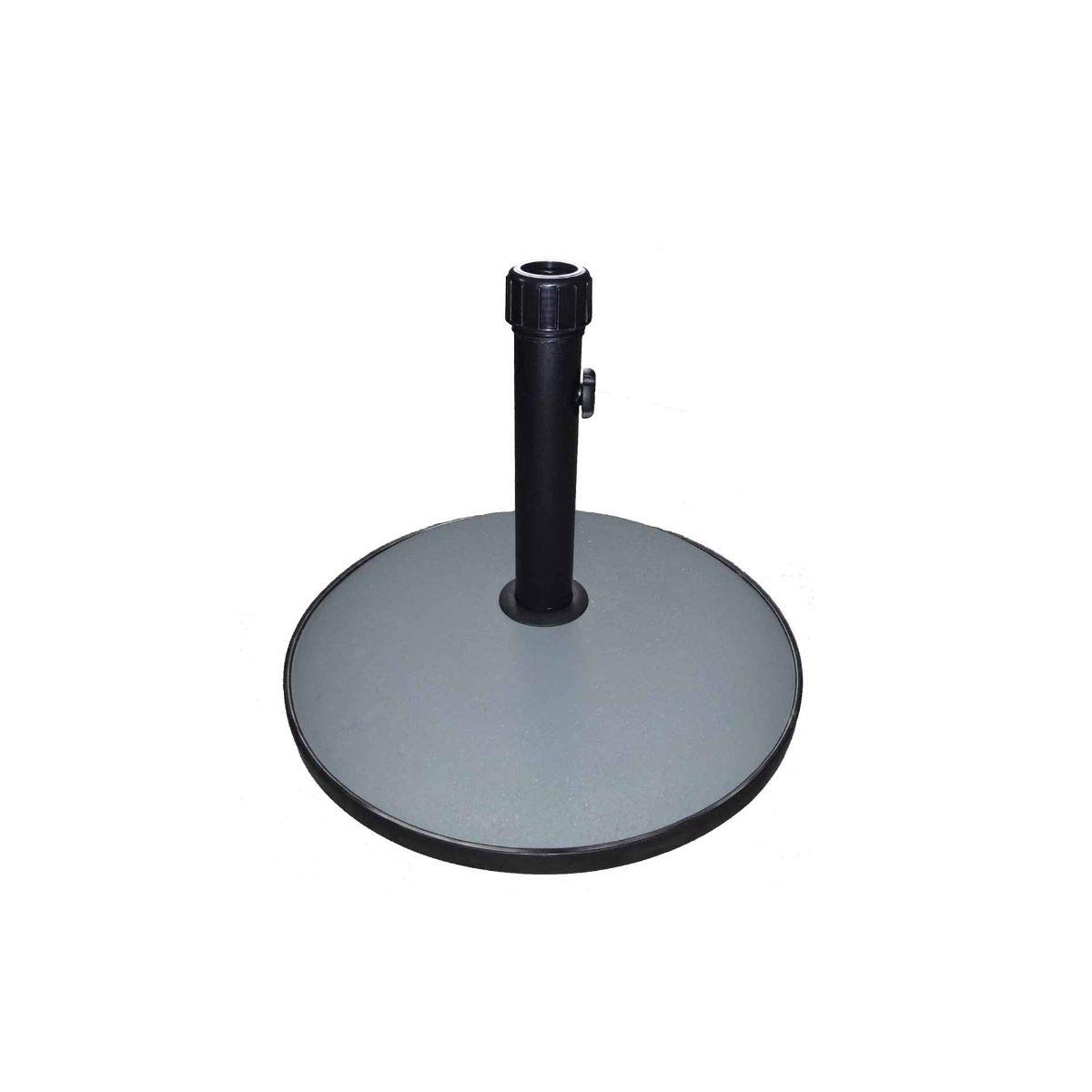 Charles Bentley Grey Round Concrete Parasol Base 15Kg
