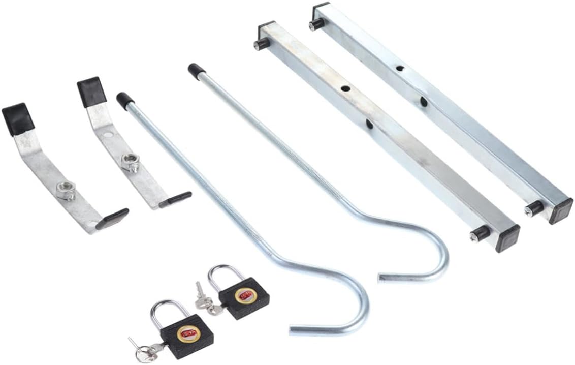 One Pair Roof Ladder Clamp Lock Set Car Roof Carrier Safety Locks Lockable Ladder Clamps