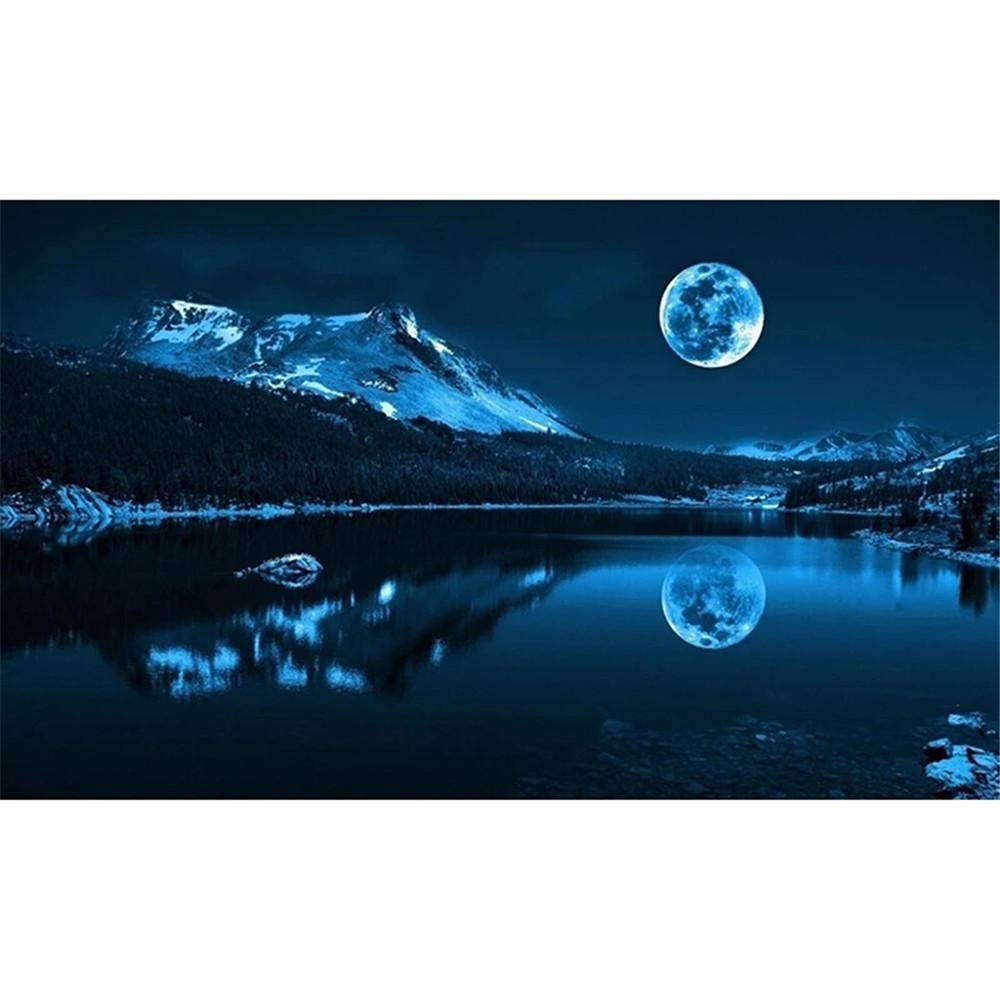 5000 Piezas Puzzle - Luna en el lago Creativo Arco Iris Difícil Rompecabezas Grande Educativo El Alivio del Estrés Juguete para Adultos Niños