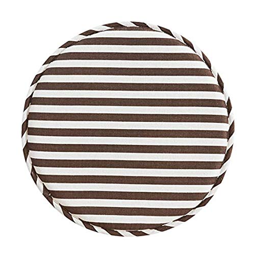 Coussin de tabouret rond en éponge respirante pour chaise haute de bar noire