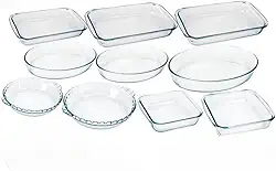 Jogo da Marinex Conjunto de Travessas 7 peças Variadas em Vidro Temperado próprias P/Forno
