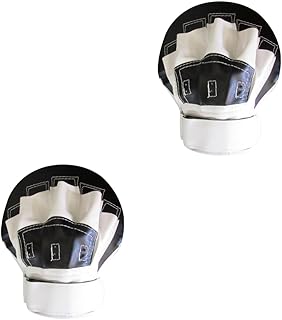 Toddmomy 2 Peças De Treinamento Alvo Muay Thai Luvas De Chute Equipamento De Boxe Luvas De Perfuração Luvas Infantis Luvas De Boxe De Couro Muay Thai Luvas De Boxe Almofadas De Mão Para