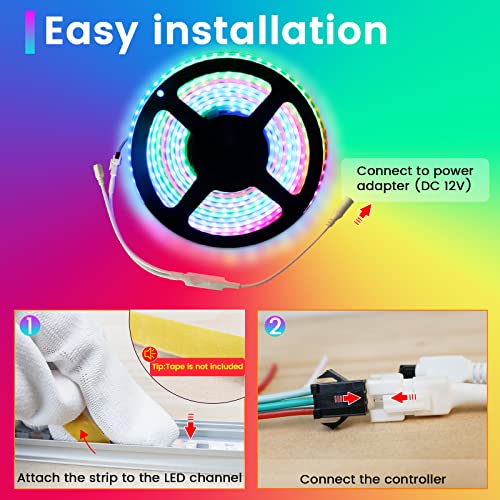 Tira LED RGB impermeable 5 m 96 LEDs/m Muzata miniatura 6
