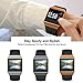 OenFoto Sport Bands Compatible Fit bit Ionic, Soft Silicone Wristband Replacement Watch Band Strap Accessory Bracelet for Fit bit Ionic Smart Watch, Black Large