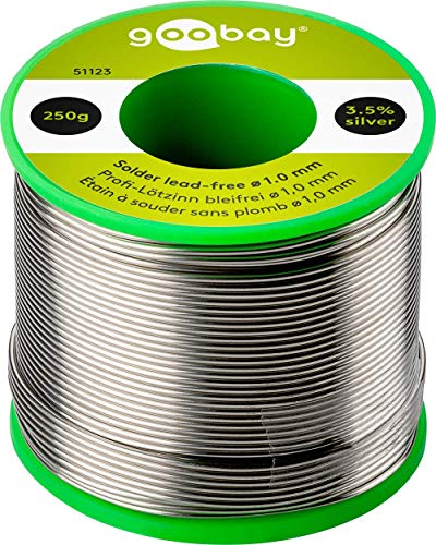 L�tzinn � 1,0 mm 250 g Rolle 51123 Material :L-Sn / Ag 3,5% / Cu 0,7% LZ 1.0 250g fixpoint - lead free,