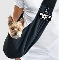 Algopix Similar Product 3 - Small Service Dog Sling Carrier with ID