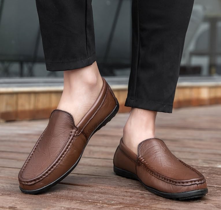 Men's-Step Loafers Shoes Soft-Soled Rubber Shoes Versatile Comfortable Breathable Outdoor Running Shoes for Men3