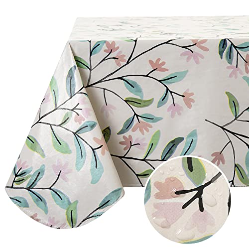 Chunyu 100% Pvc Tablecloth And Heavy Duty Waterproof Table Cover With Ultra-High Easy Care Table Cloth For Dining And Restaurant (54 X 102 Inch) #TOP1