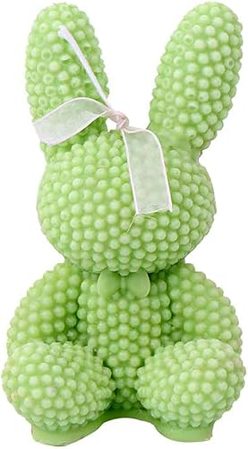 Grainrain Moldes de velas 3D Pilar Silicona Jabón Molde Conejo Hecho a Mano de Soja Molde de Cera (SXY065)