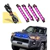 Grill Lights for Toyota 4Runner 2020-2024 Rapto r Lights LED Front Grille Light Bar Accessories for TR D Off Road Sport SR5 Limited Nightshade Venture RGB
