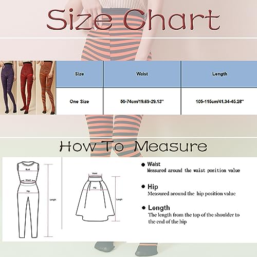 Women's Striped Tights Opaque Microfiber Stockings Nylon Footed Pantyhose4