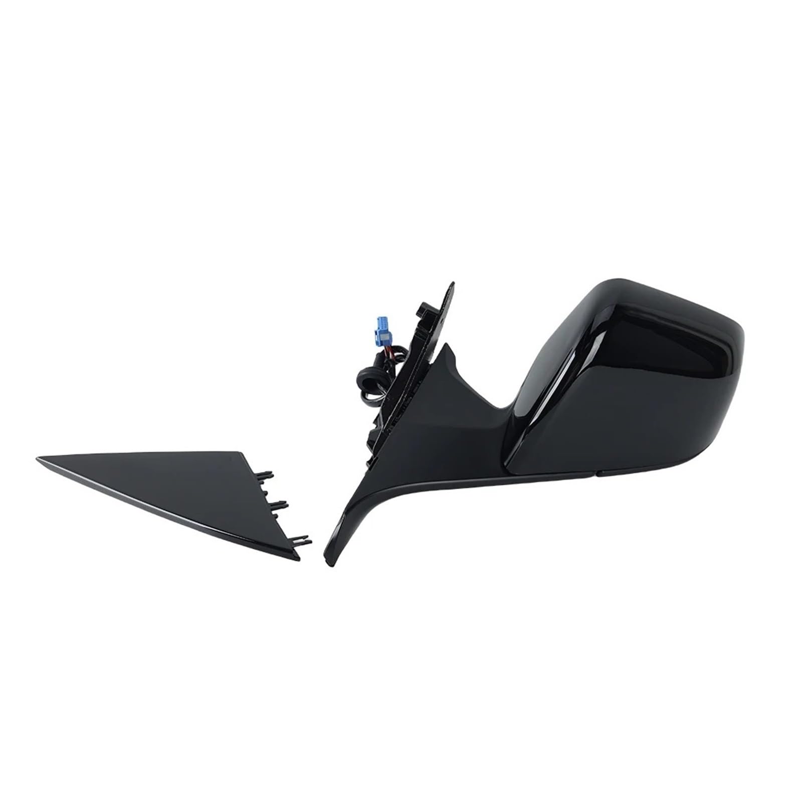 Espejos retrovisores completos Conjunto de espejo retrovisor 13 pines para Tesla, modelo Y 2020-2024, con deflector, sin etiqueta, lateral antideslumbrante