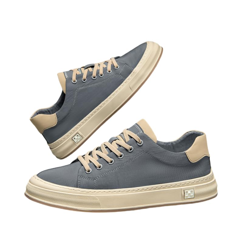 Men's Breathable Low-top Lace-up Sneakers, Business Casual and Versatile Style Shoes, Very Suitable for Leisure and Outdoor Activities