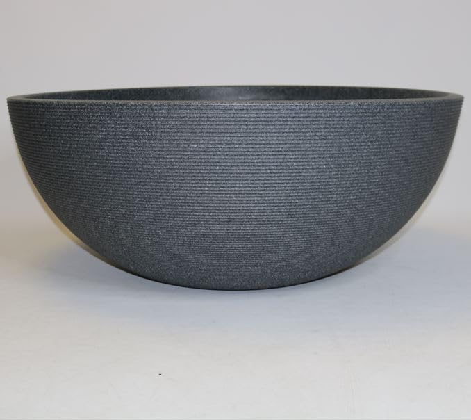Trifibre | Ascot Roto Moulded 90.5cm Heavy Duty Outdoor Plant Pots (Granite) | 145L Large Plastic Plant Pot | Frost Proof & UV Resistant | Lightweight Garden Pots and Planters for Patios & Gardens