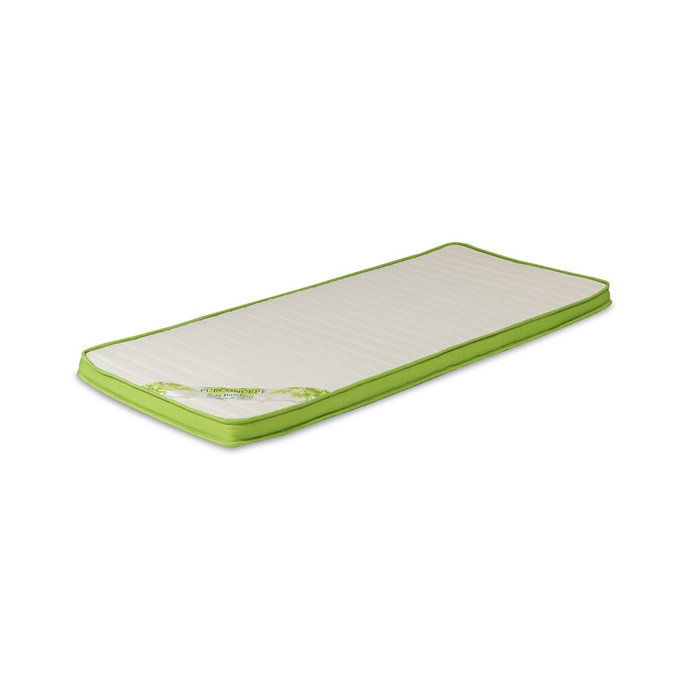 elalmacendelcolchon - Topper 6cm, de viscoelastica, Modelo Sun Memory, 150 x 180 x 6cm, Máxima Adaptabilidad - Todas Las Medidas, Beis y Verde