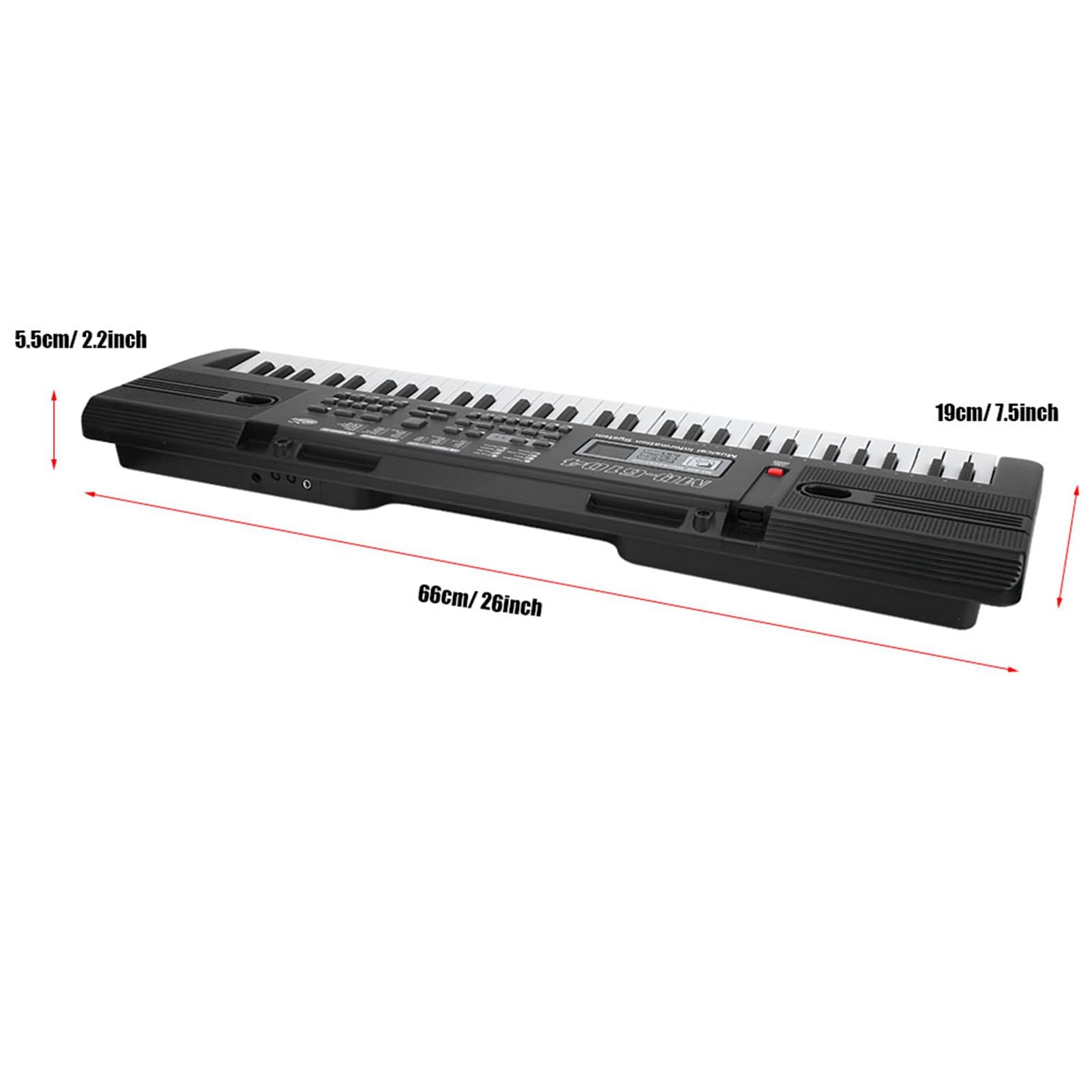 Teclado Portátil de órgano Electrónico de Música Digital para Niños con 61 Teclas, Micrófono