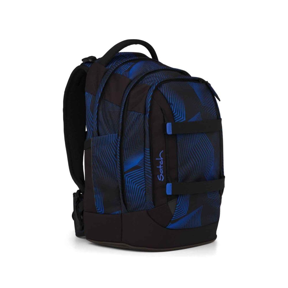 Satch Pack Schulrucksack Set 3tlg. inkl. Schlamperbox und Sportbeutel (Seismic Blue)