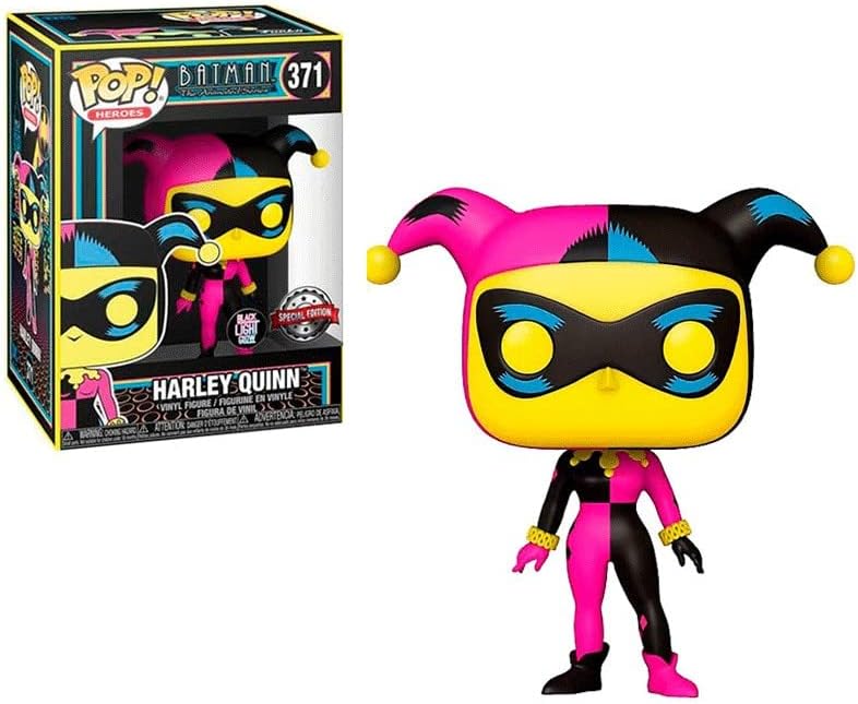 Funko POP! Heroes: DC - Harley Quinn - (Black Light) - DC Comics - Collectable Vinyl Figure - Gift Idea - Official Merchandise - Toys for Kids & Adults - Comic Books Fans