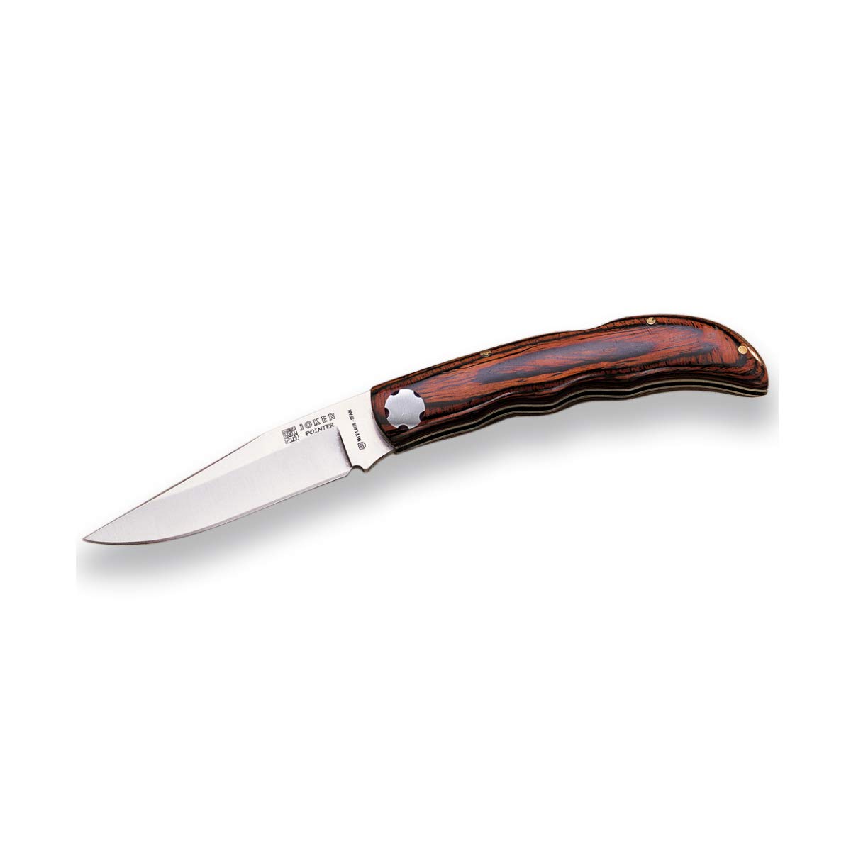 Joker Navaja Deportiva Pointer NR68, Hoja MOVA de 9,5 cm, puño Stamina, con Bloqueo Trasero, Herramienta de Pesca, Caza, Camping y Senderismo